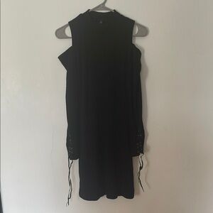 Jessica Simpson Black Cold Shoulder Sheath Dress